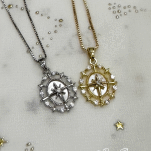 Handcrafted-The Cosmic Compass Pendant Necklace