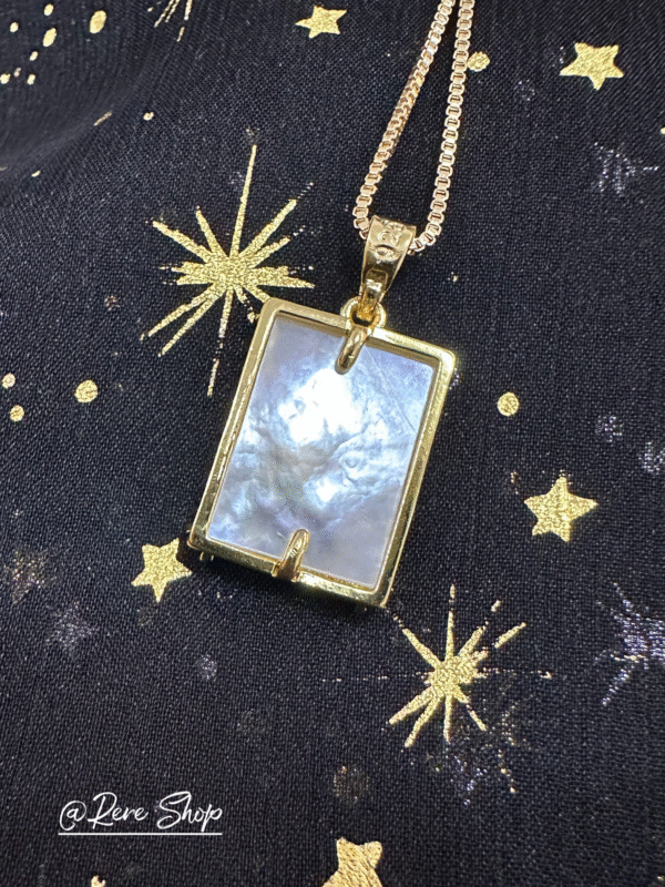 Handcrafted-Tarot Card Three Of Sword Pendant Necklace - Image 3