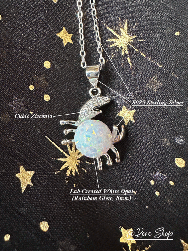 Handcrafted – Cancer Zodiac Necklace - Image 2